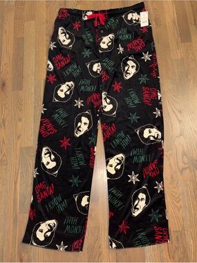 NWT Elf Buddy The Elf Men's OMG Santa Plush Pajama Sleep Pants 2XL